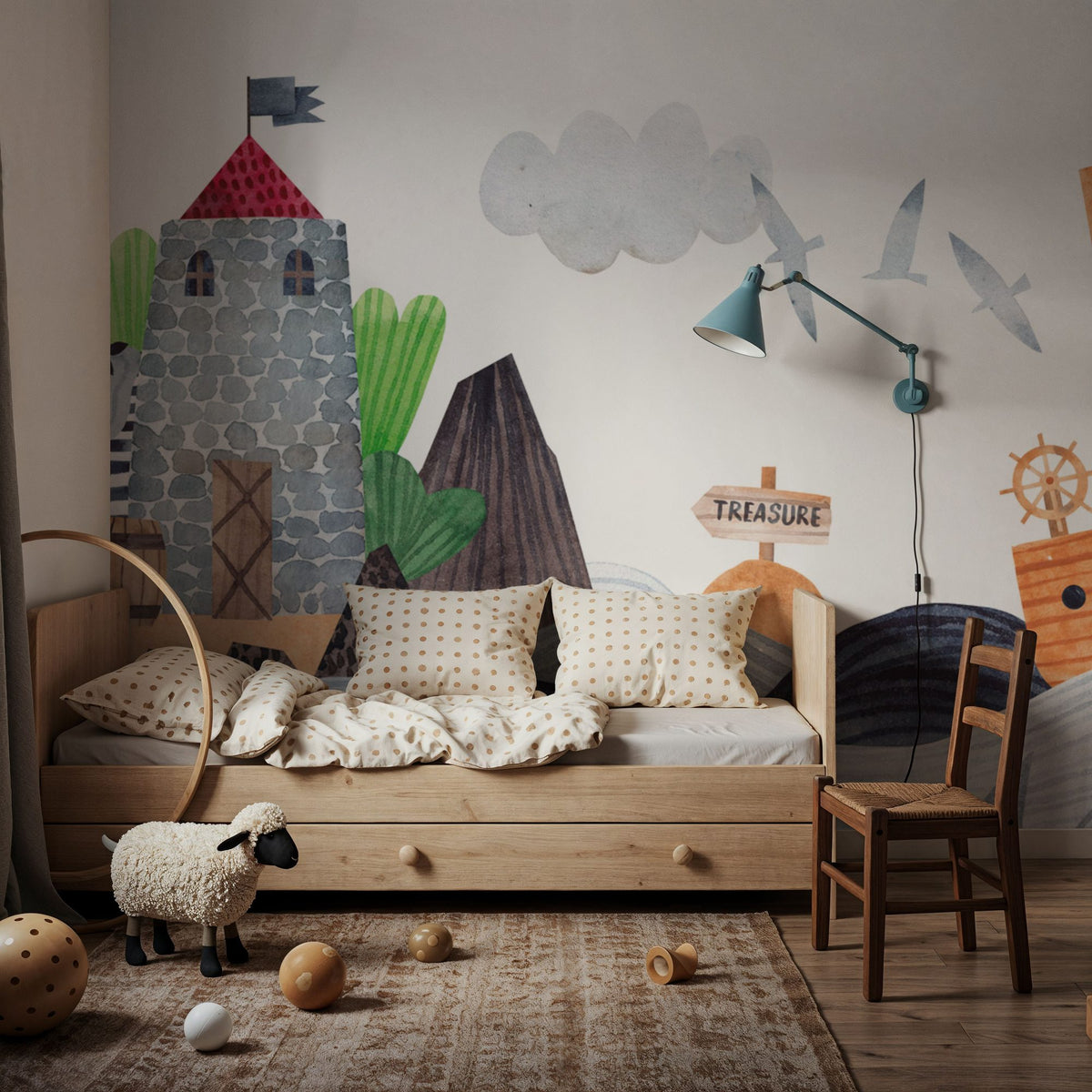 Pirate Island Mural Wallpaper - room preview 06