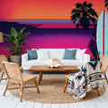 Evening Beach Mural Wallpaper - room preview 06