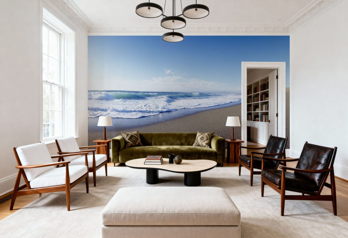 Golden Shore Mural Wallpaper - room preview 06
