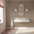 Coastal Signals Taupe Mural Wallpaper - room preview 06