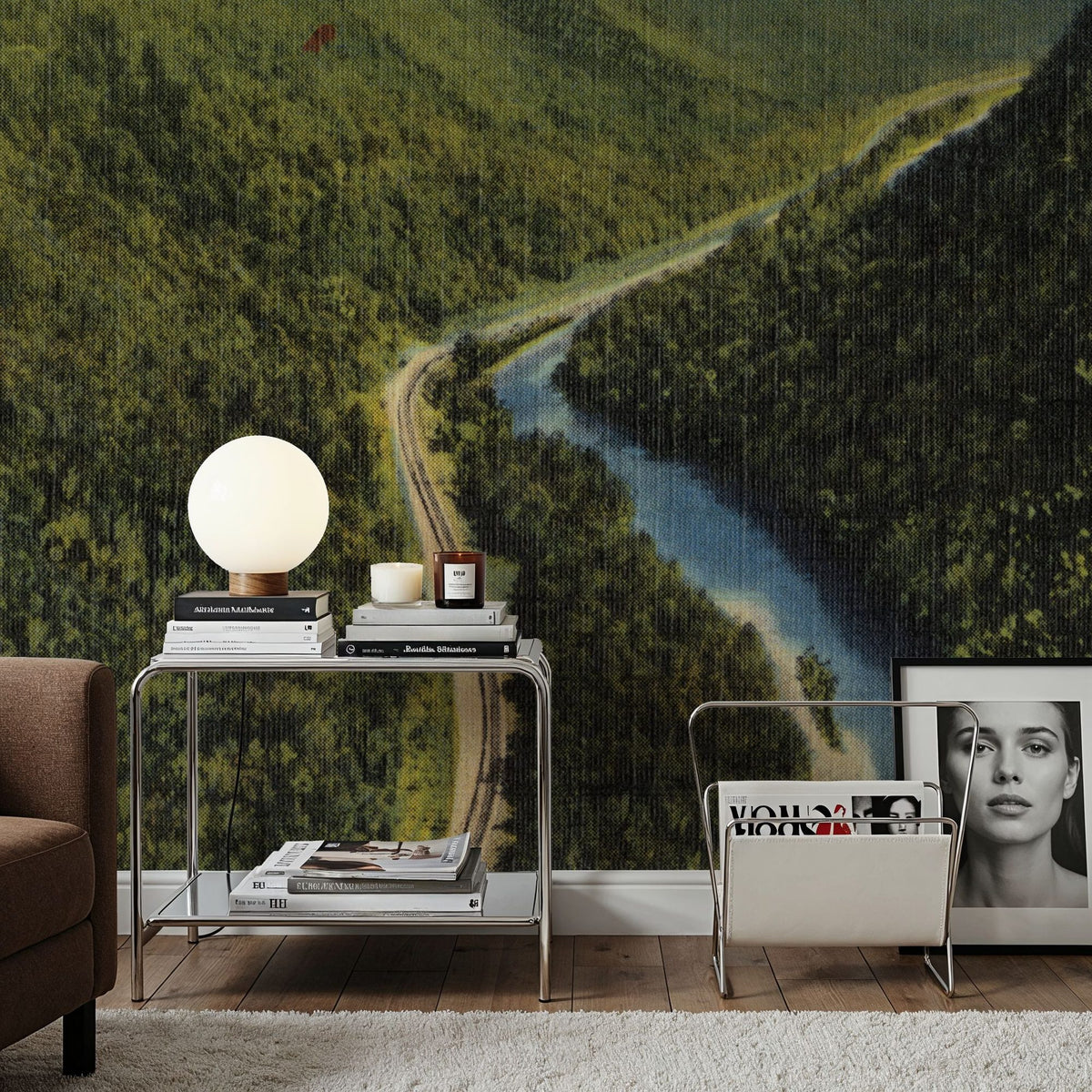 Switchback Canyon Mural Wallpaper - room preview 06