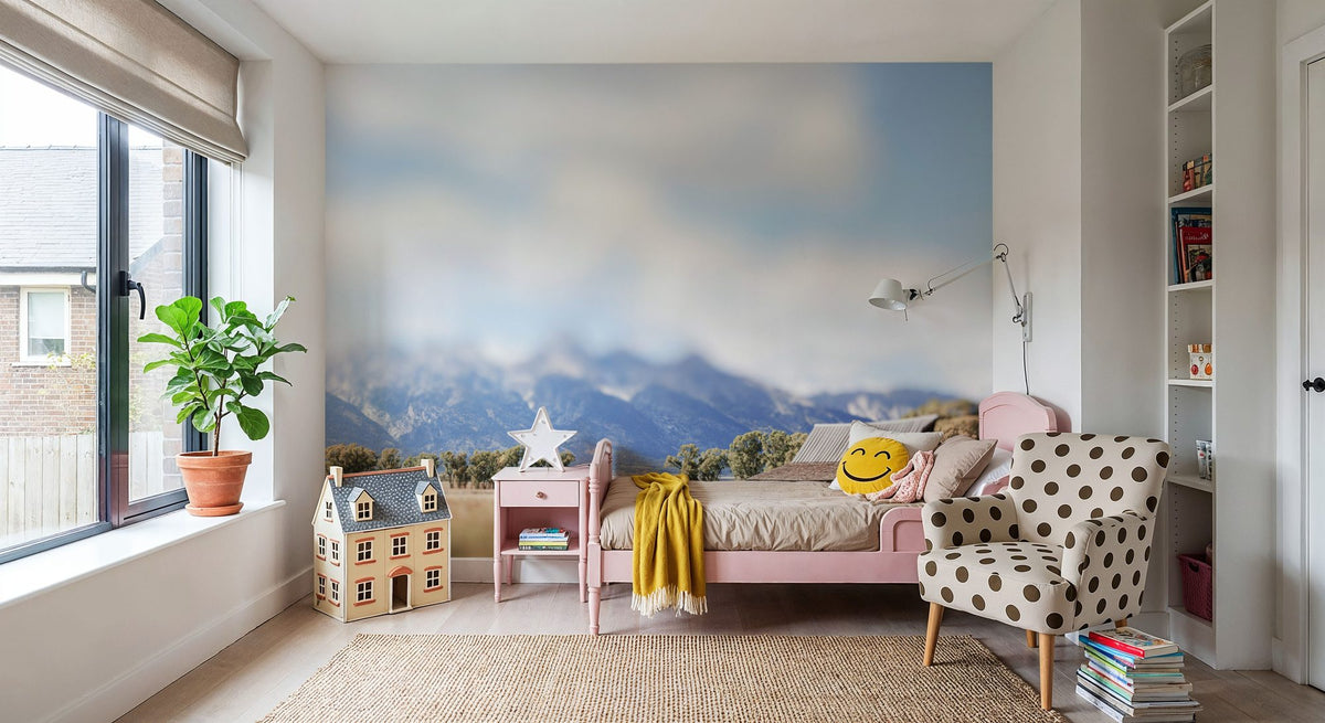 Mountain Bed Mural Wallpaper - room preview 06