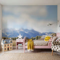 Mountain Bed Mural Wallpaper - room preview 06