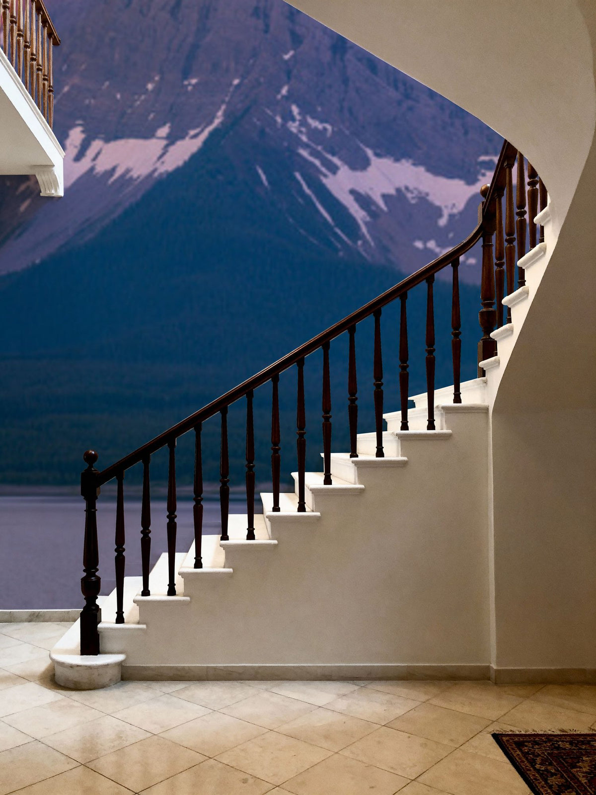 Spray Lakes Reservoir Sunset Mural Wallpaper - room preview 06
