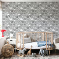 Sky Is the Limit Gray Mural Wallpaper - room preview 06