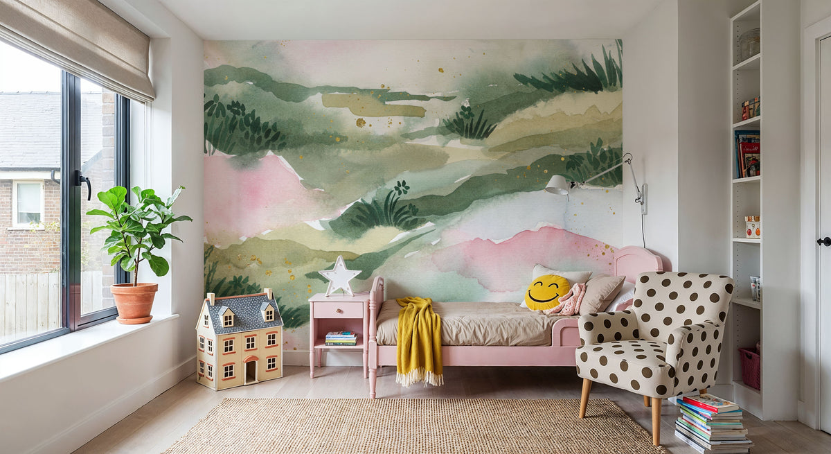 Midsummer Meadow V Mural Wallpaper - room preview 06