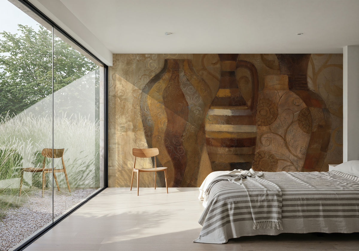 Madagascar Vases Mural Wallpaper - room preview 06