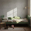Fragile Flowers White Mural Wallpaper - room preview 06