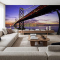 Golden Gate Twilight Mural Wallpaper - room preview 06