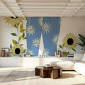 Boots with Sunflowers Mural Wallpaper - room preview 06