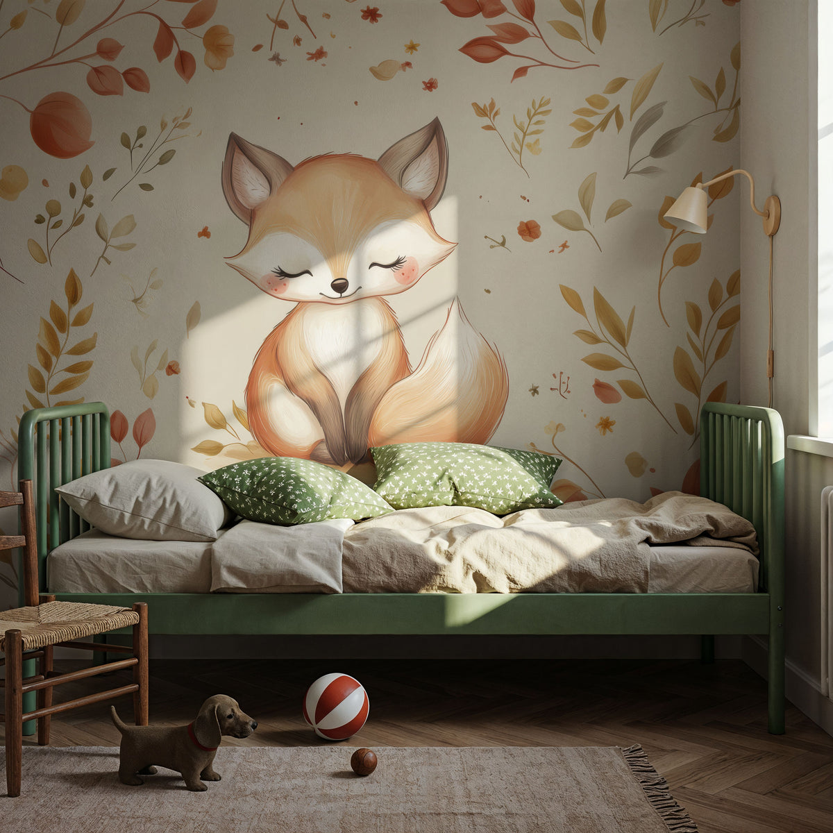 Fox Fall Mural Wallpaper - room preview 06