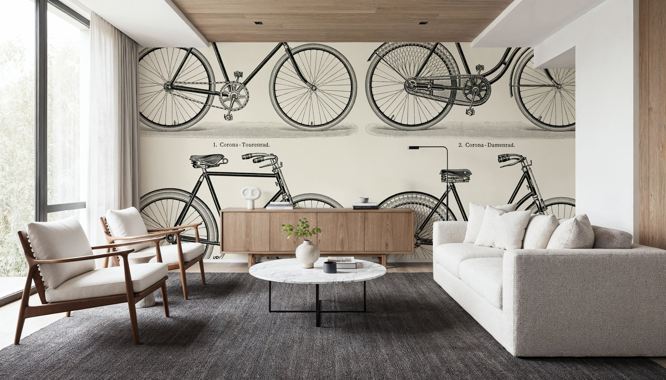 Bike Ride Mural Wallpaper