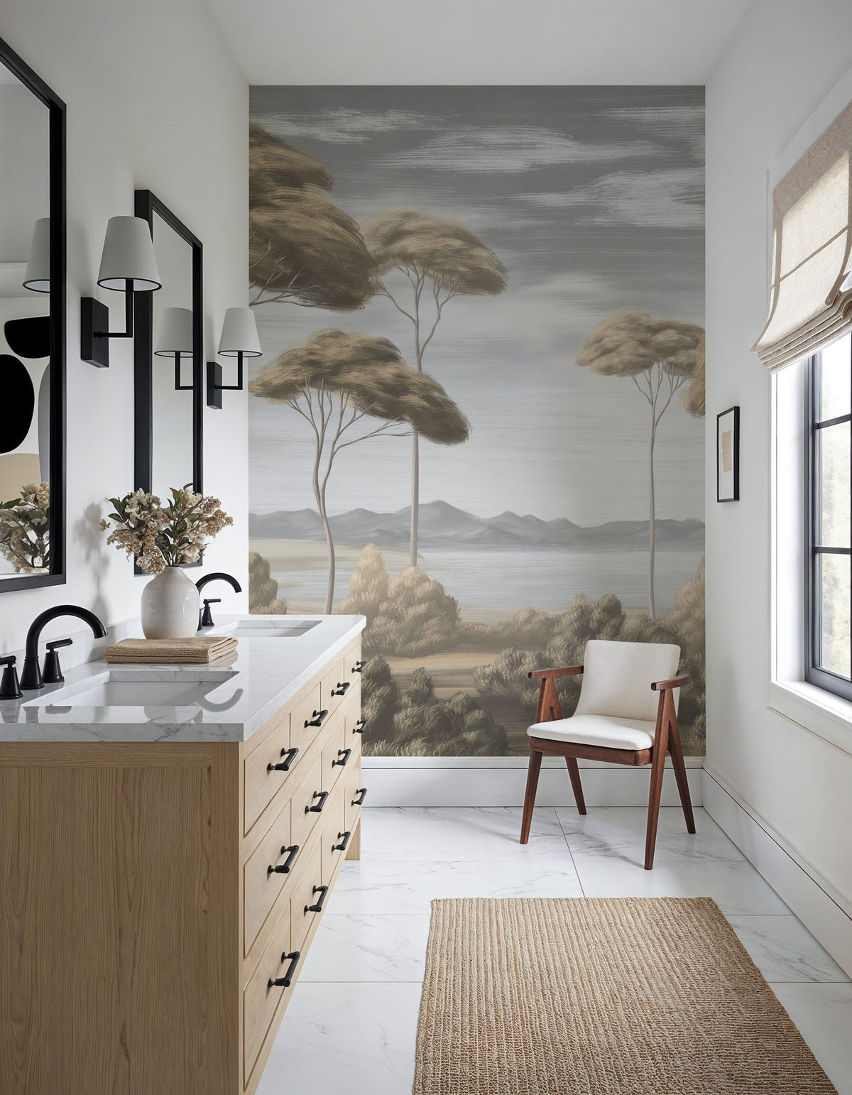 Verdant Horizon, Thundra Mural Wallpaper - room preview 06