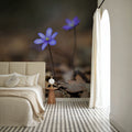 Hepatica Blooming Mural Wallpaper - room preview 06