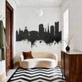 Dortmund Germany Skyline Black & White Mural Wallpaper - room preview 06