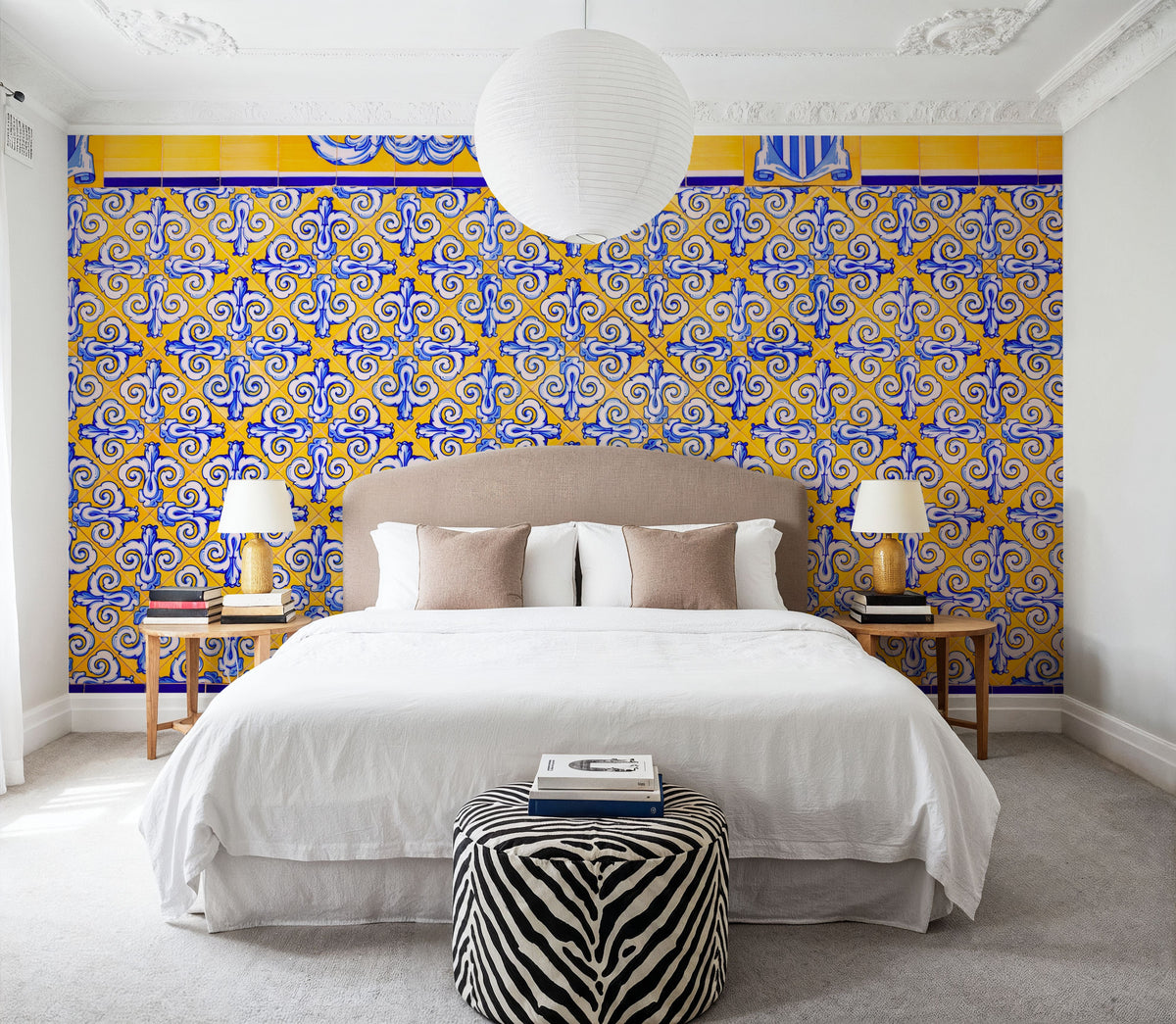 Valencia Tiled Wall Mural Wallpaper - room preview 06