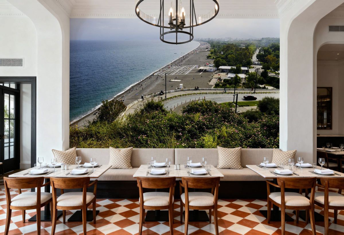 Coastal Promenade Mural Wallpaper - room preview 06