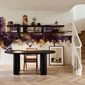 Niagara Falls Skyline Purple & Gold Mural Wallpaper - room preview 06