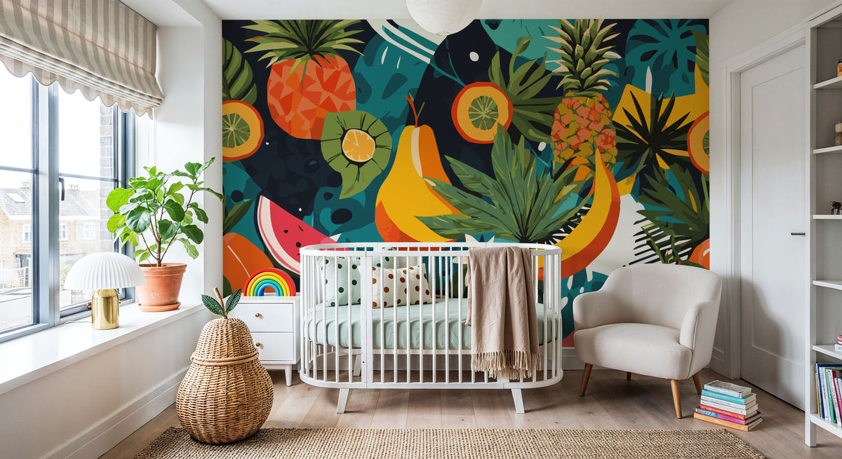 Tropical Fruits Mural Wallpaper - room preview 06