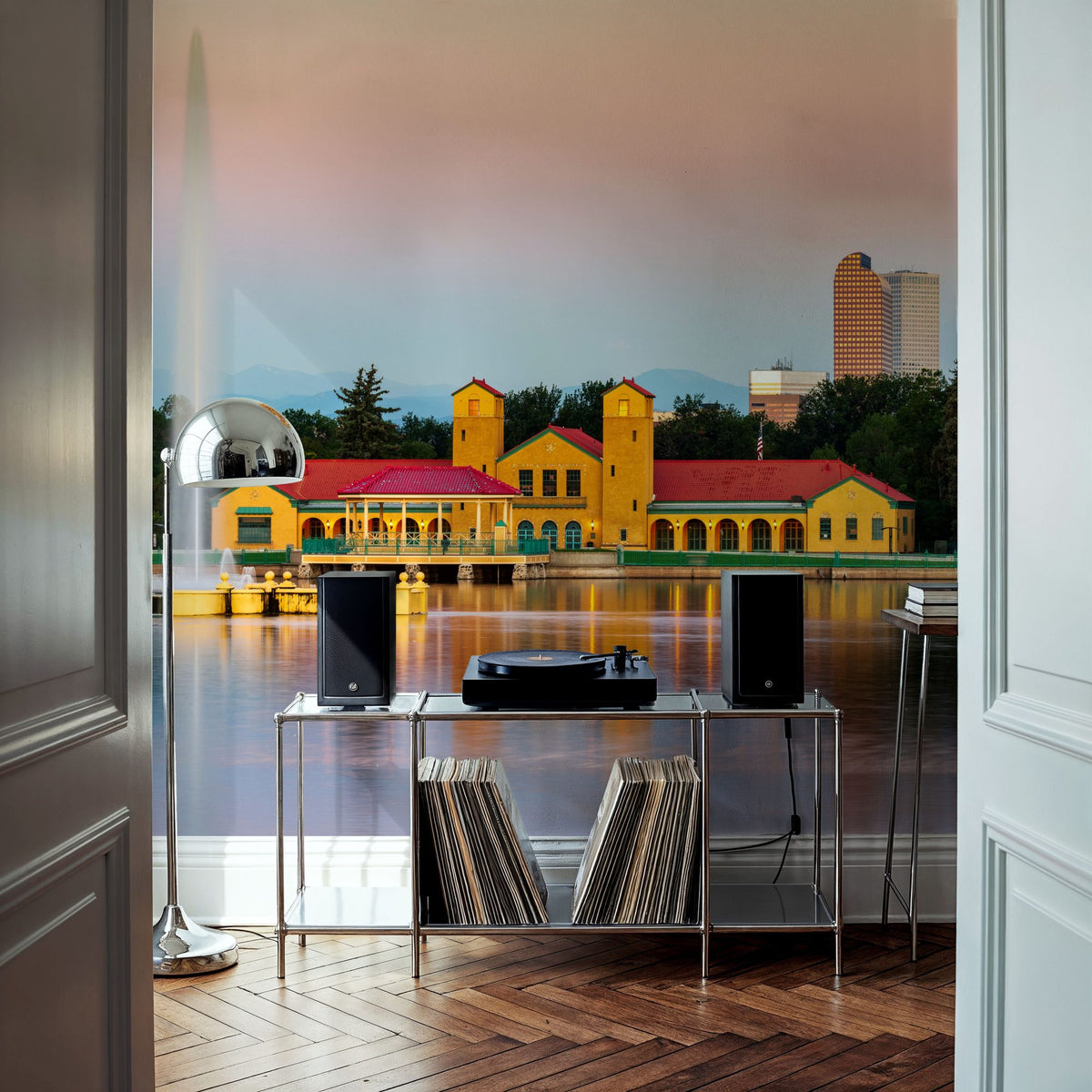 Ferril Lake Sunrise Mural Wallpaper - room preview 06