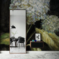 Hydrangea on Black Mural Wallpaper - room preview 06