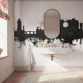 Stirling Scotland Skyline Black & White Mural Wallpaper - room preview 06
