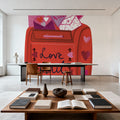 Love You III Mural Wallpaper - room preview 06