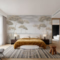 Verdant Horizon, Mist Mural Wallpaper - room preview 06