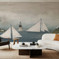 Sailing Ships II Mural Wallpaper - room preview 06