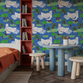 Blue Dove Orchard Mural Wallpaper - room preview 06