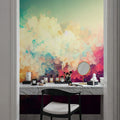 Rainbow Clouds Mural Wallpaper - room preview 06