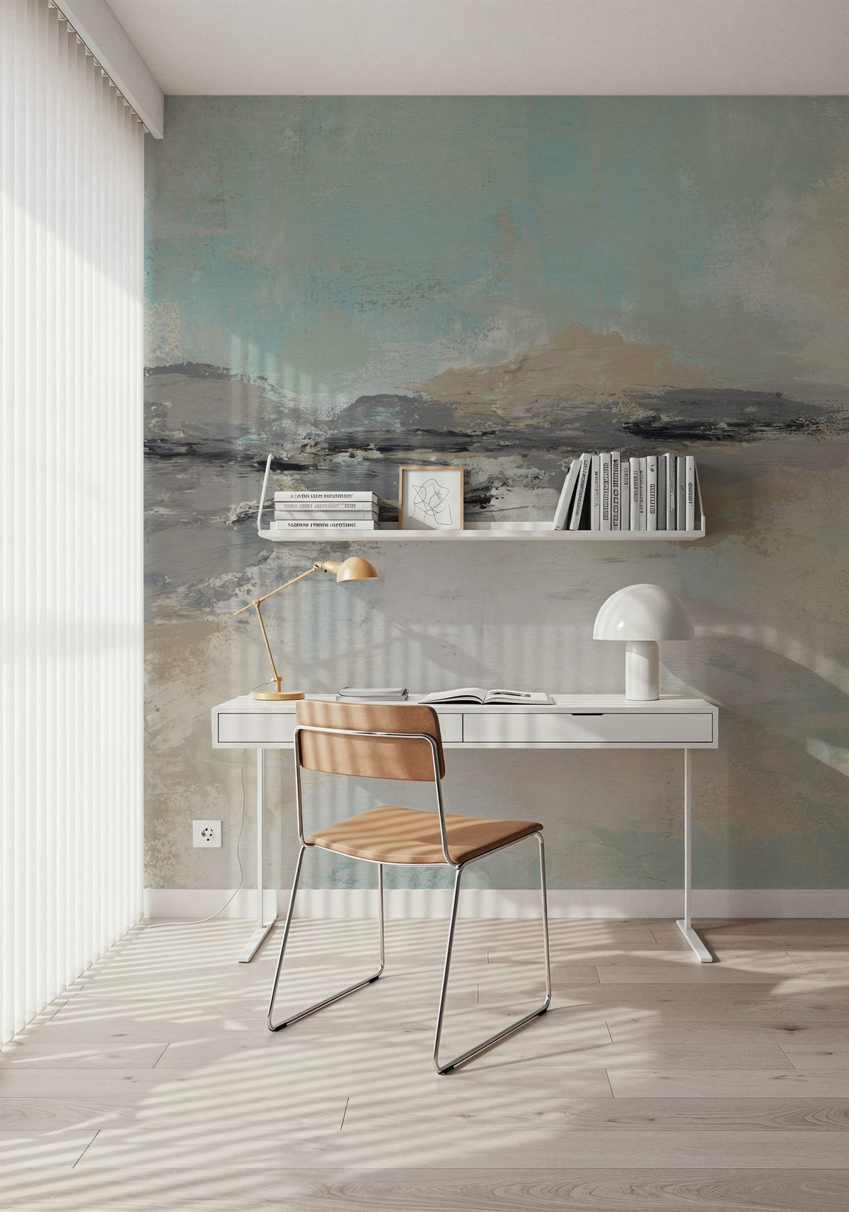 Gentle Coastline Mural Wallpaper - room preview 06