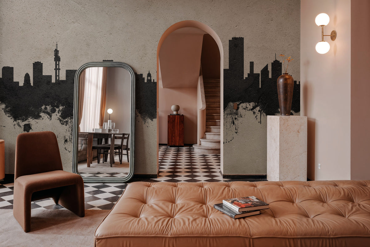 Pretoria South Africa Skyline Concrete Mural Wallpaper - room preview 06