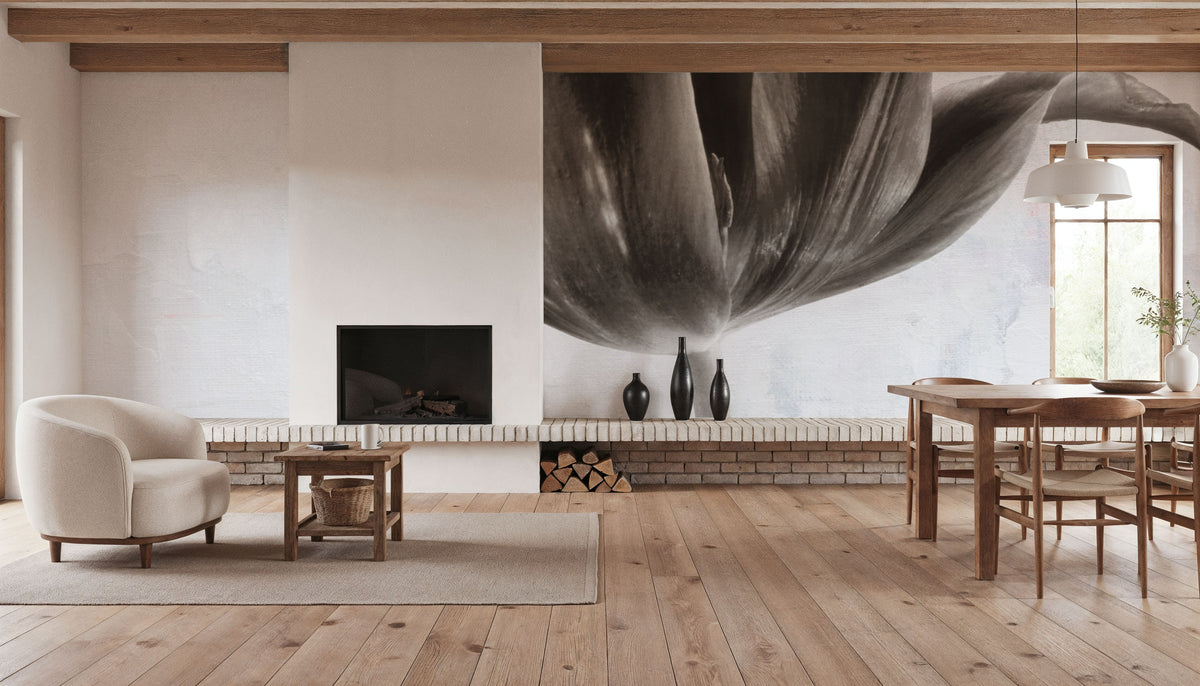 Sepia Tulip II Mural Wallpaper - room preview 06