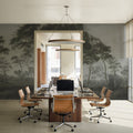Woodland Brook, Moody Green Mural Wallpaper - room preview 06