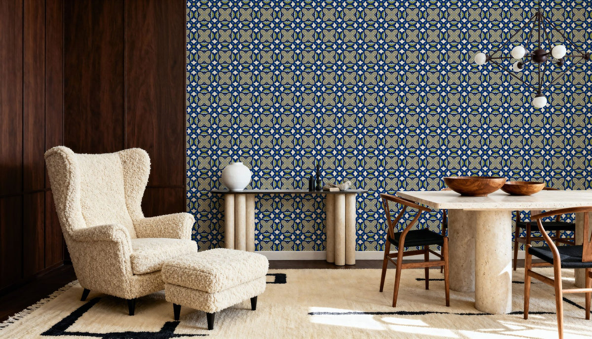 Nara Green Leaves Mural Wallpaper - room preview 06