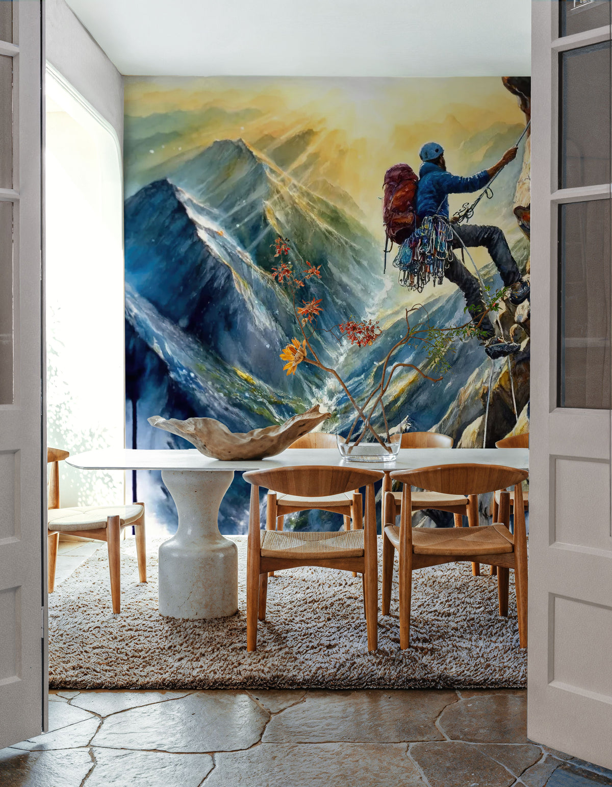 The Climber's Dance with Nature Mural Wallpaper - room preview 06