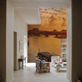 Dresden and Elbe River At Sunset Mural Wallpaper - room preview 06