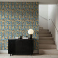 Samarkand Ferns, Sky Blue Mural Wallpaper - room preview 06