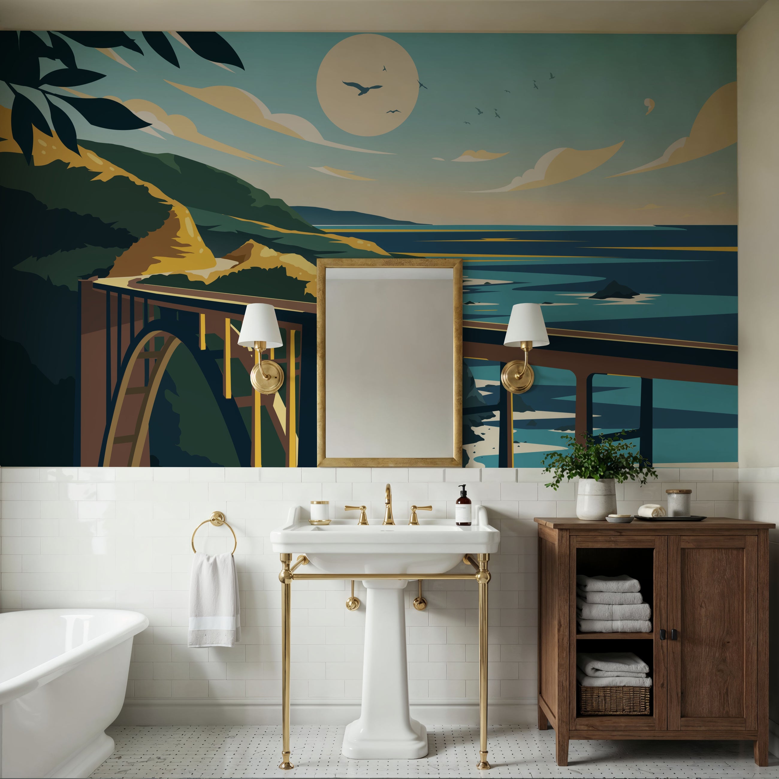 Travel Big Sur Mural Wallpaper
