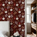 October Rose Mural Wallpaper - room preview 06