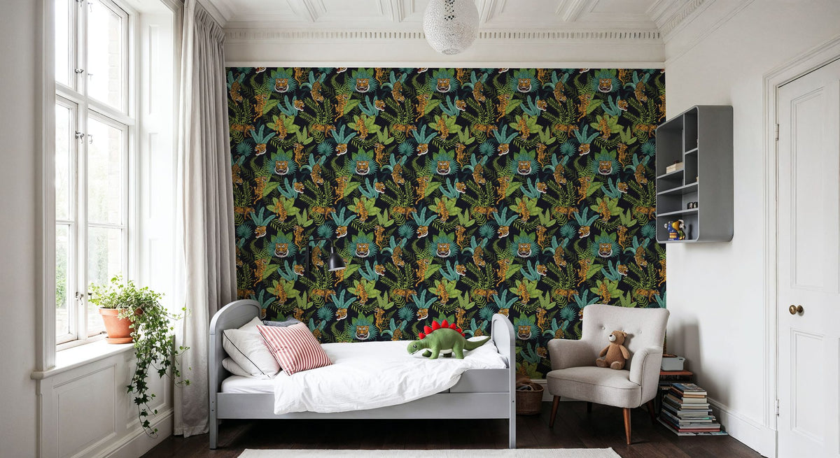 Jungle Roar Mural Wallpaper - room preview 06