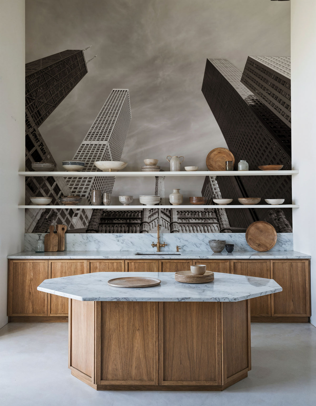 Chicago Skyline V Mural Wallpaper - room preview 06
