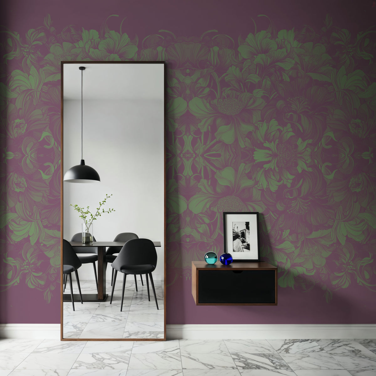 Scandi Flower Ceiling IV Mural Wallpaper - room preview 06
