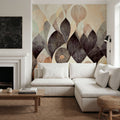 Dry Leaves, Earth Mural Wallpaper - room preview 06