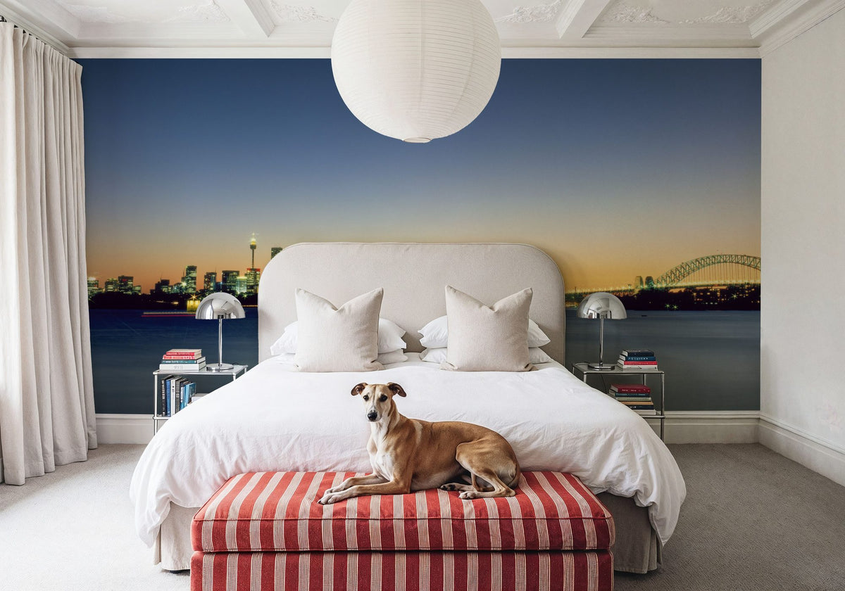 Metropolitan Gradient Twilight Mural Wallpaper - room preview 06