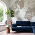 World Map Cities - Abey Mural Wallpaper - room preview 06