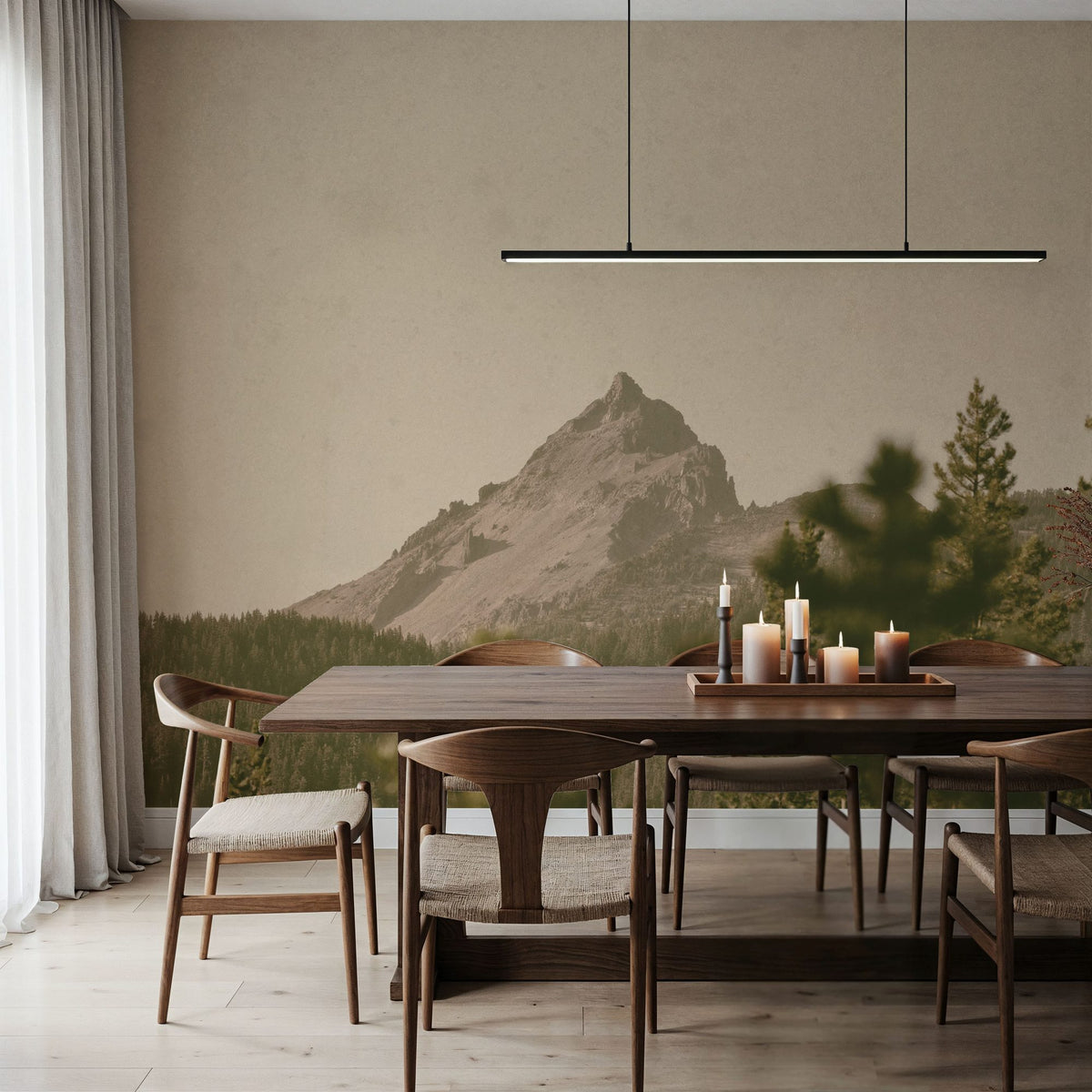 Mountainous II Mural Wallpaper - room preview 06