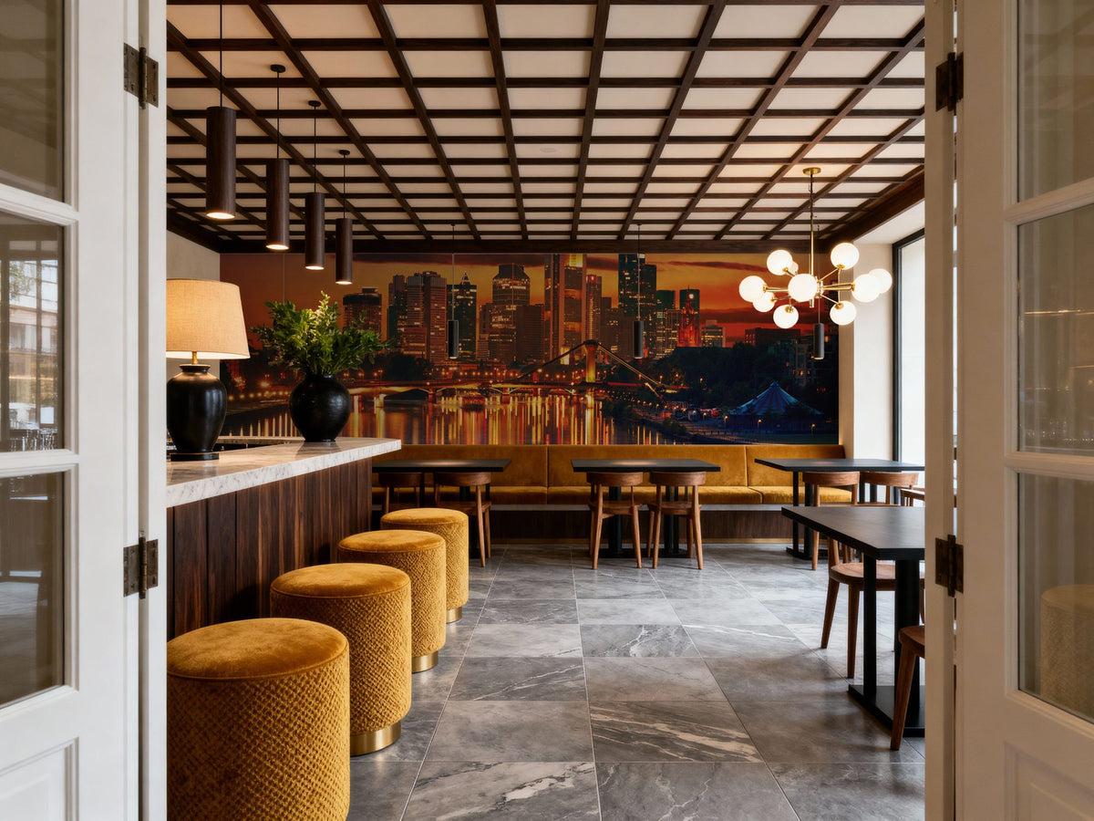 Metropolitan Twilight, Mural Wallpaper - room preview 06