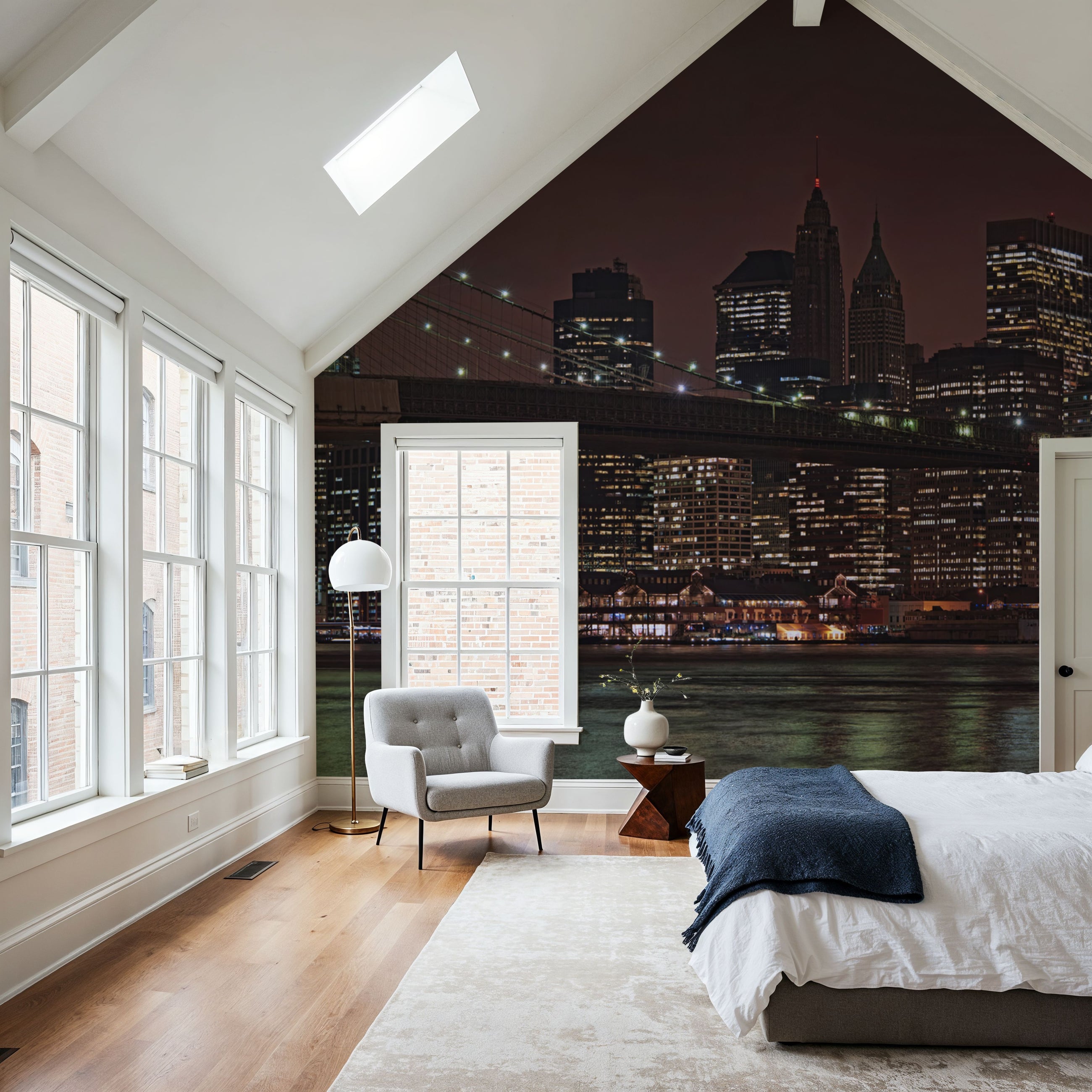 Bridge City Lights Mural Wallpaper